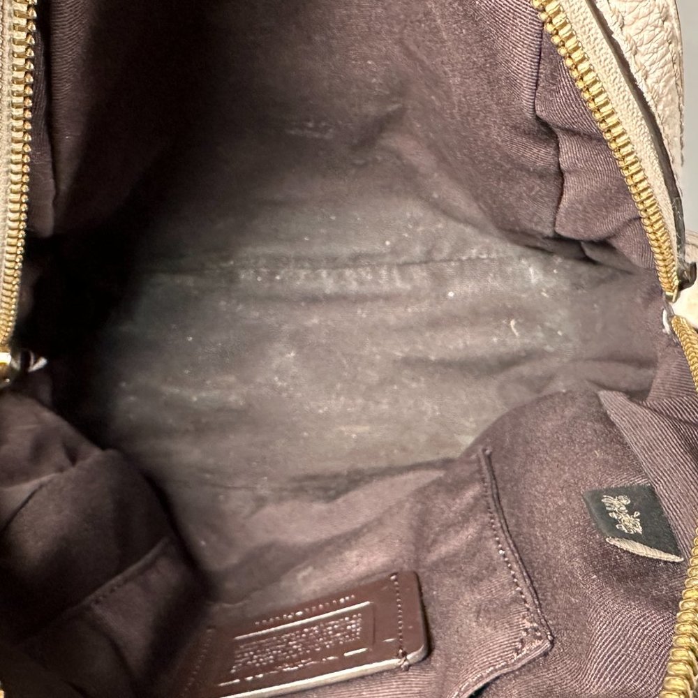 Coach (F30530) Andi Cream White Leather Convertible Backpack - Picture 6 of 9